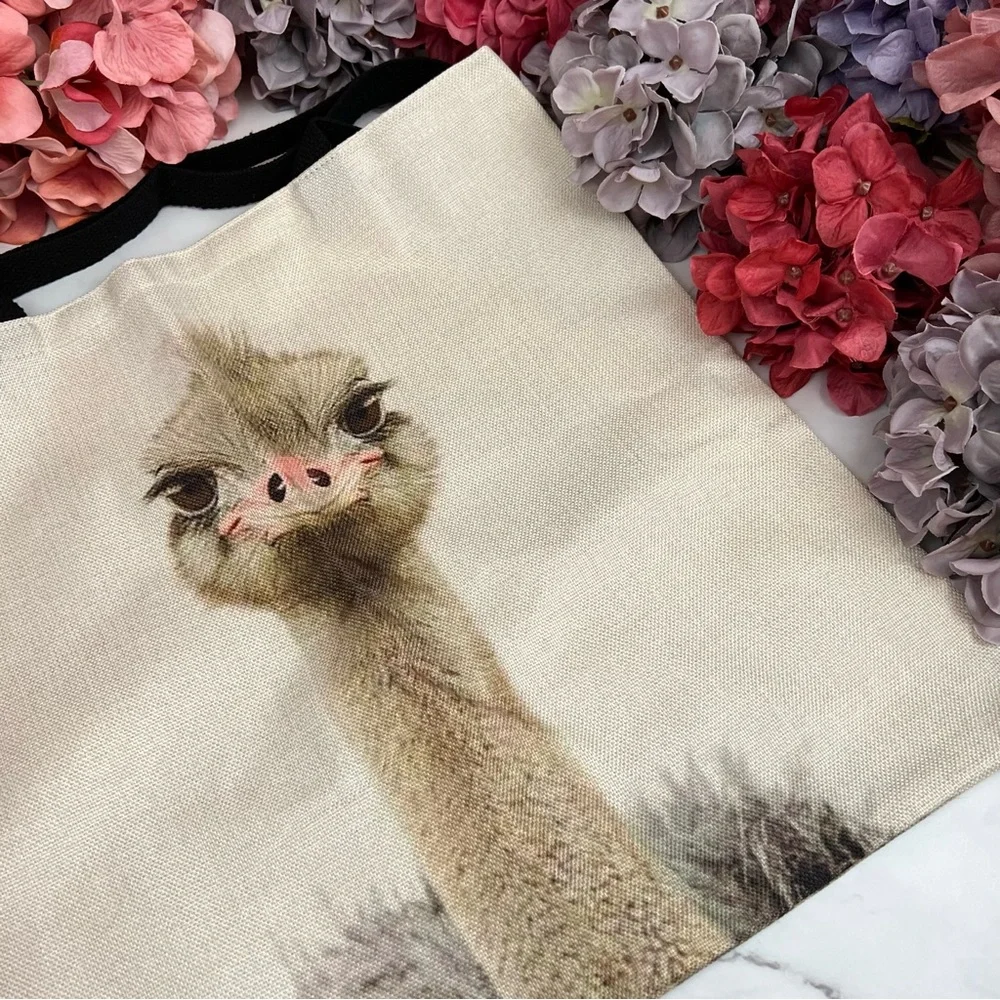 Eco-Friendly Folding Ostrich Tote Bag - Picture 6 of 13